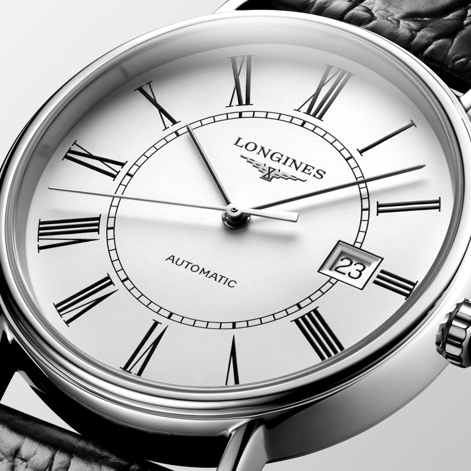 Оригинальные часы Longines Longines Presence L4.922.4.11.2 механические калибр механизма l888 общий вид